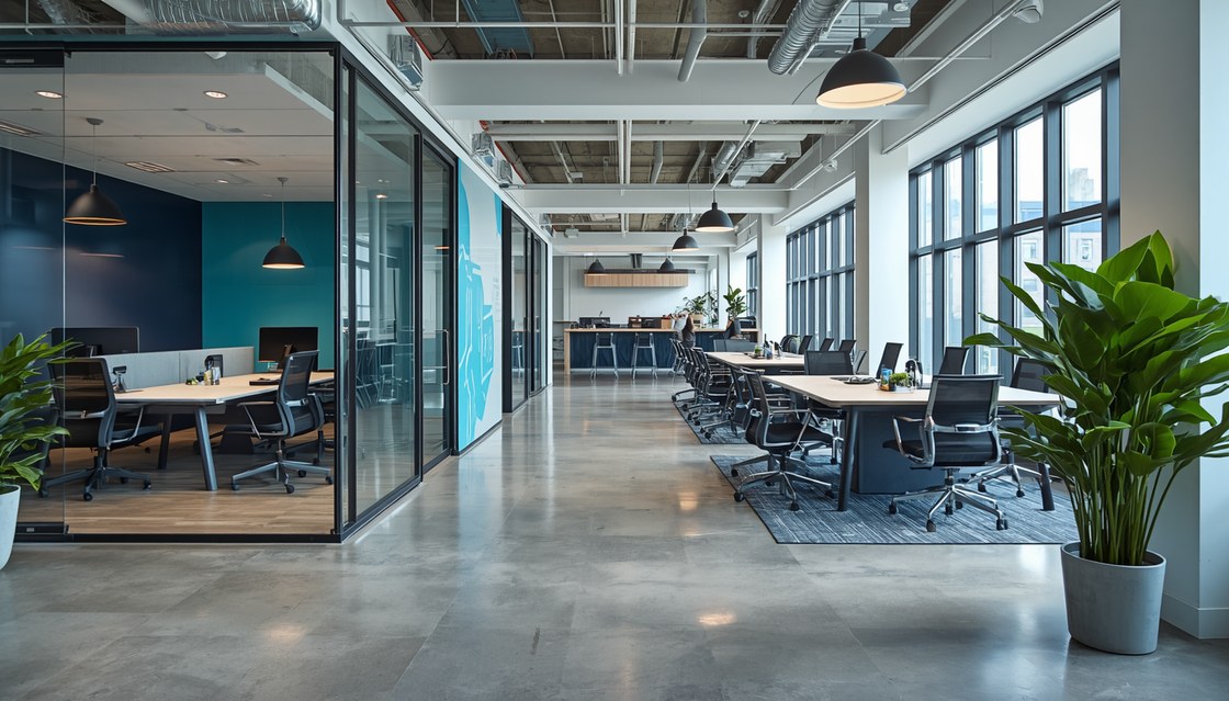 Modern open-plan office fit-out
